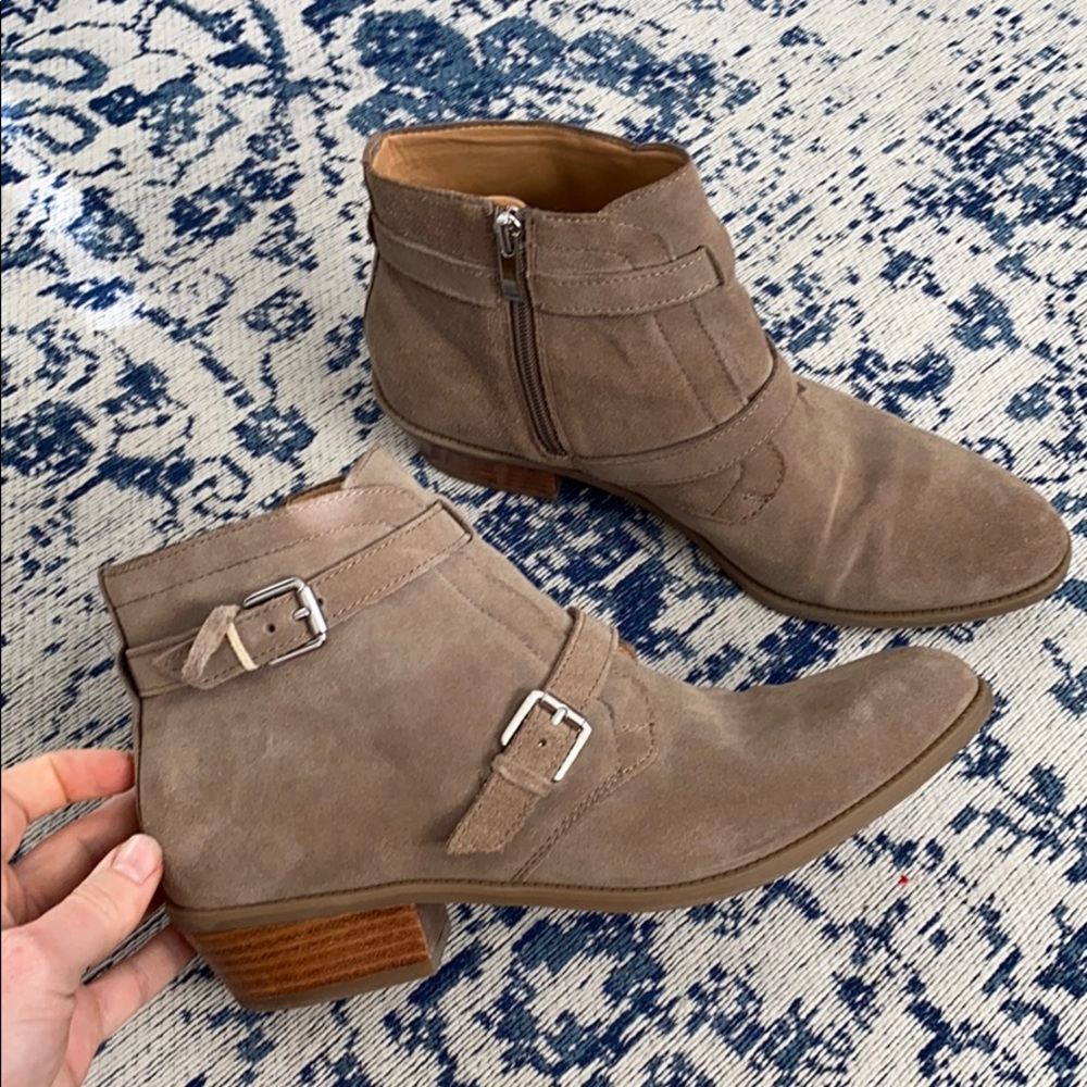Franco Sarto Taupe/Tan Booties